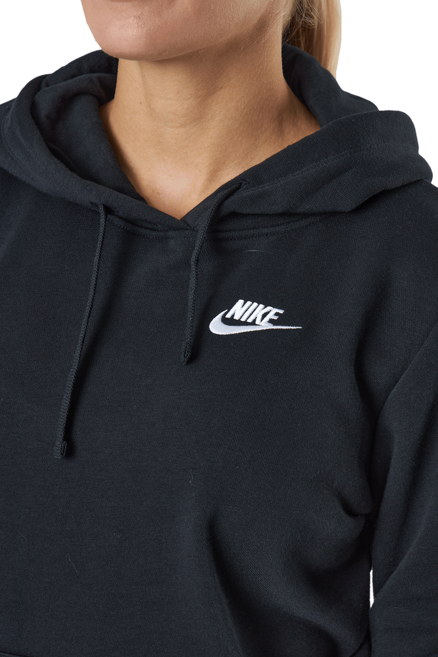 Sportswear Club Fleece Women's Pullover Hoodie BLACK/WHITE - Bild 4