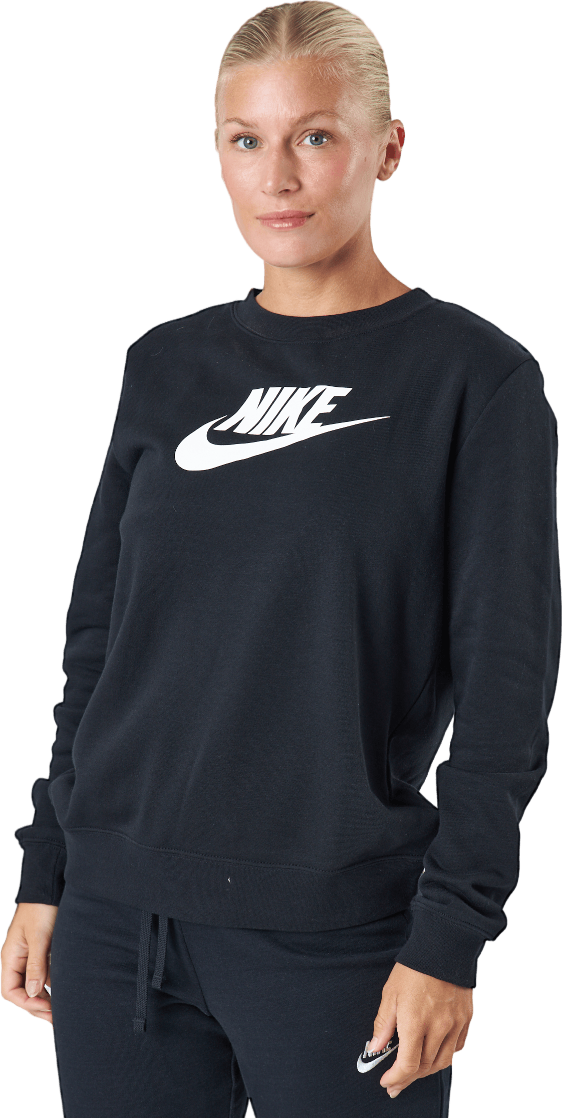 Sportswear Club Fleece Women’s Crew BLACK/WHITE