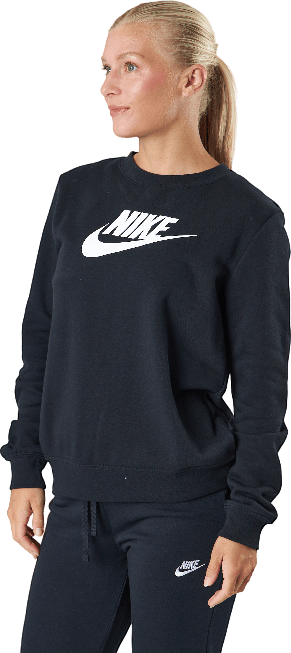 Sportswear Club Fleece Women's Crew BLACK/WHITE - Bild 2