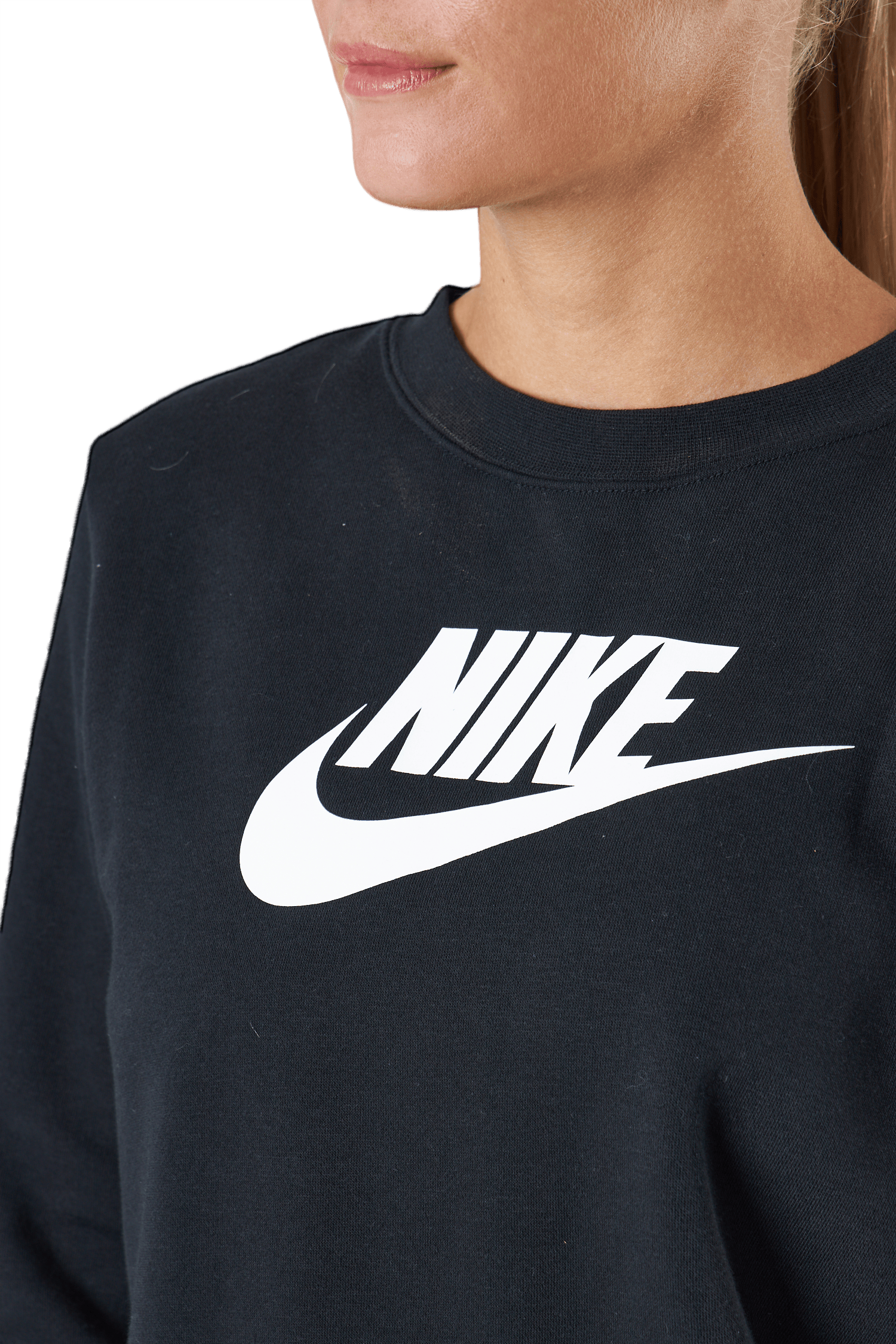 Sportswear Club Fleece Women's Crew BLACK/WHITE - Bild 4