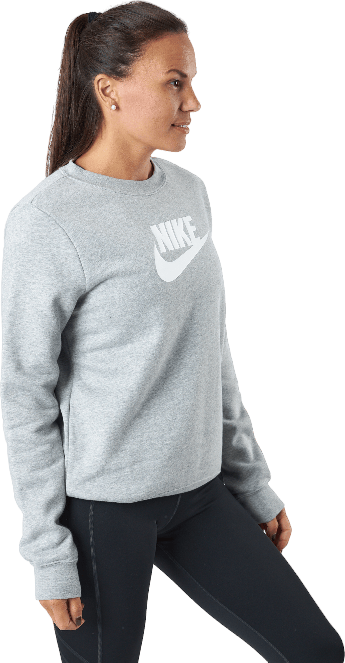 Sportswear Club Fleece Women's Crew DK GREY HEATHER/WHITE - Bild 2
