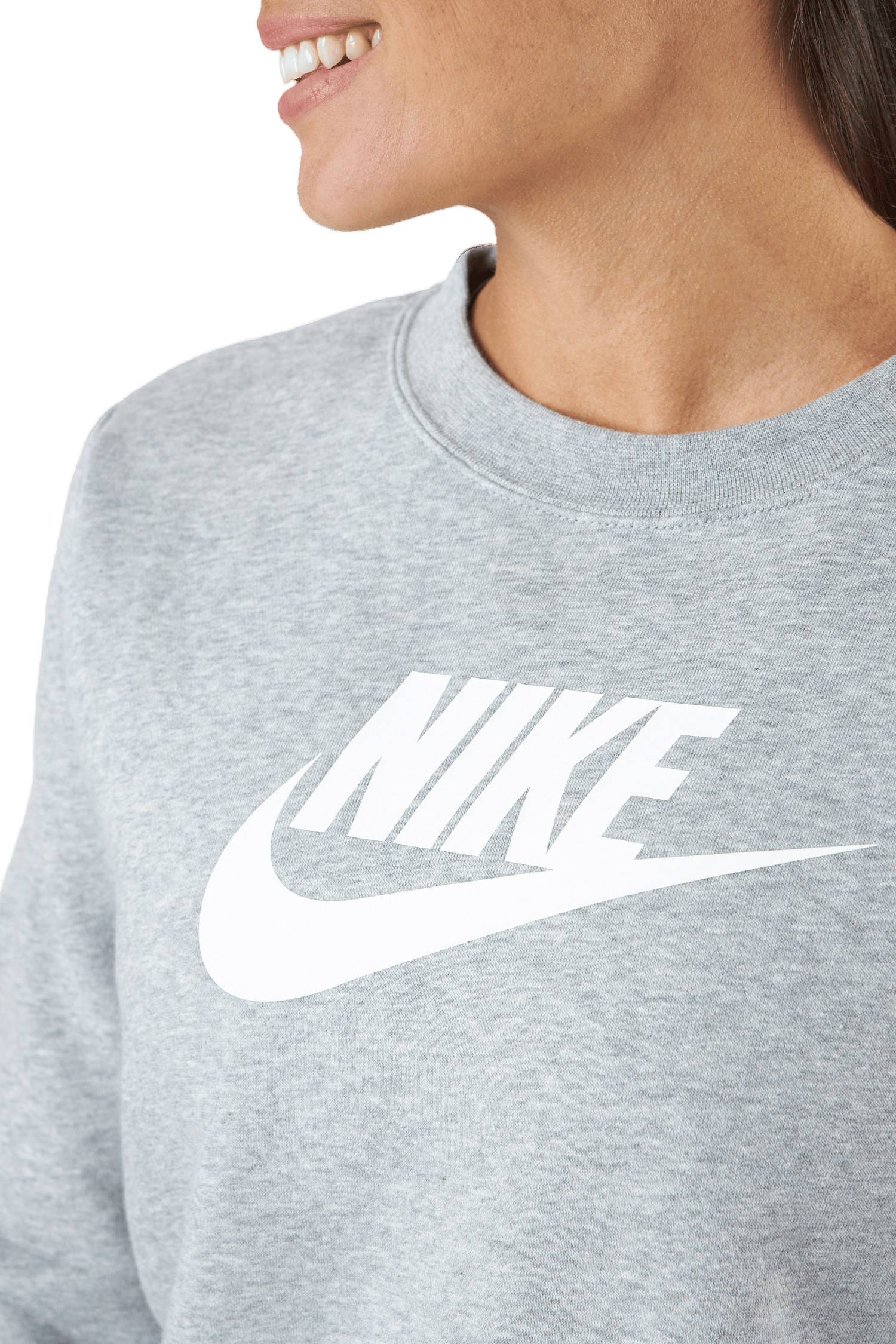 Sportswear Club Fleece Women's Crew DK GREY HEATHER/WHITE - Bild 4