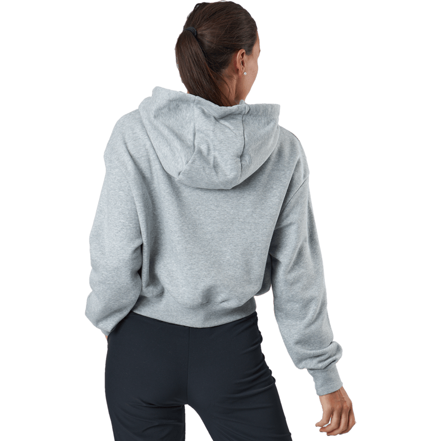 Sportswear Club Fleece Women's Cropped Hoodie DK GREY HEATHER/WHITE - Bild 3