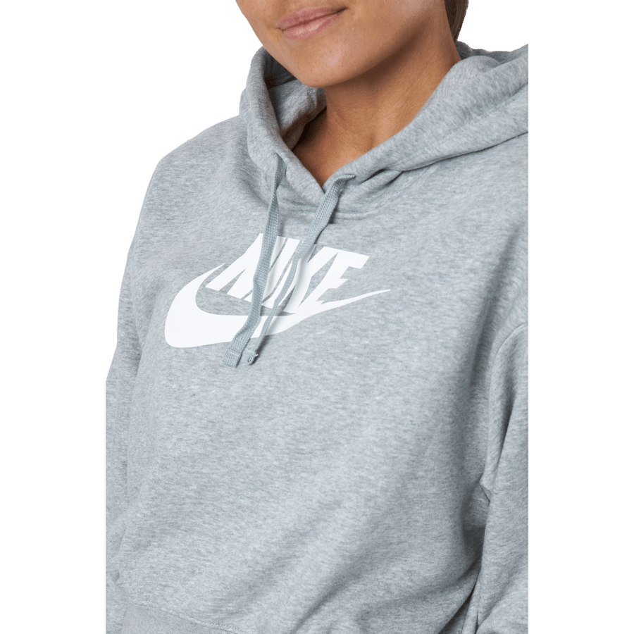 Sportswear Club Fleece Women's Cropped Hoodie DK GREY HEATHER/WHITE - Bild 4