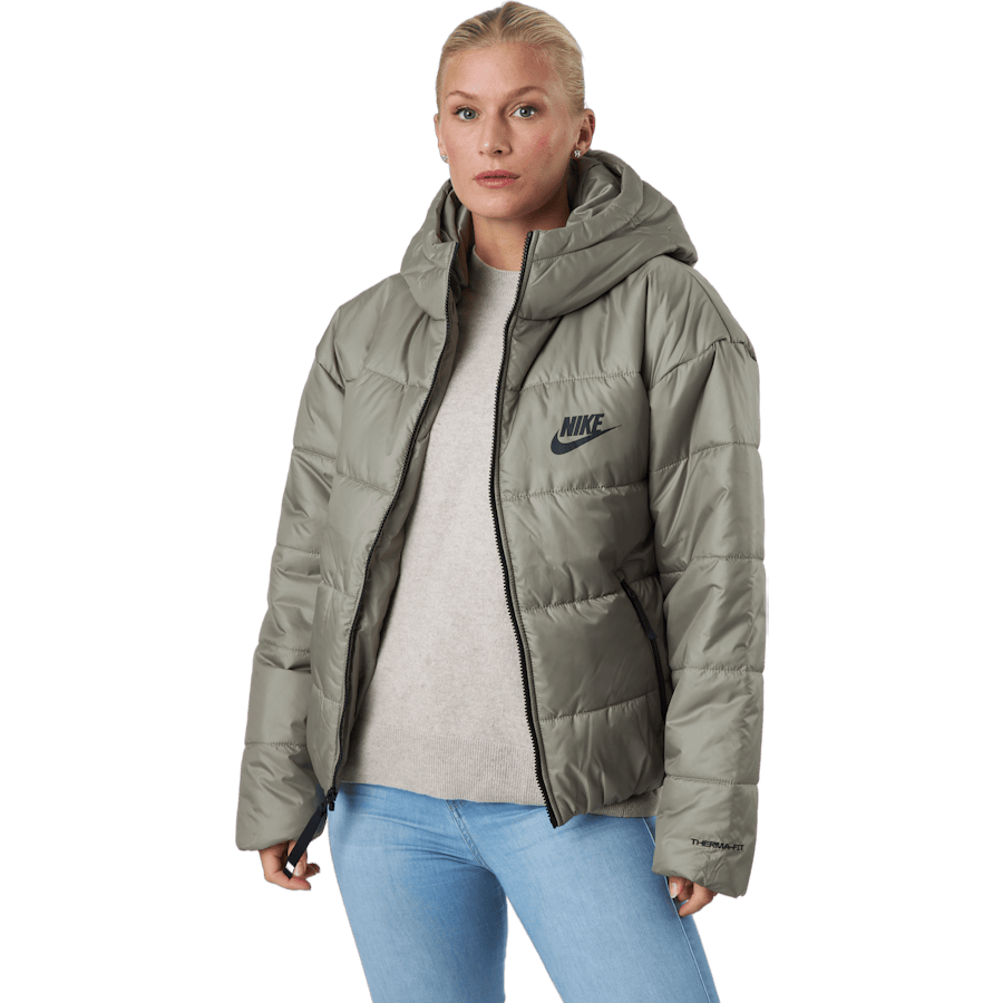 W Nsw Syn Tf Rpl Hd Jkt Matte Olive/matte Olive/black