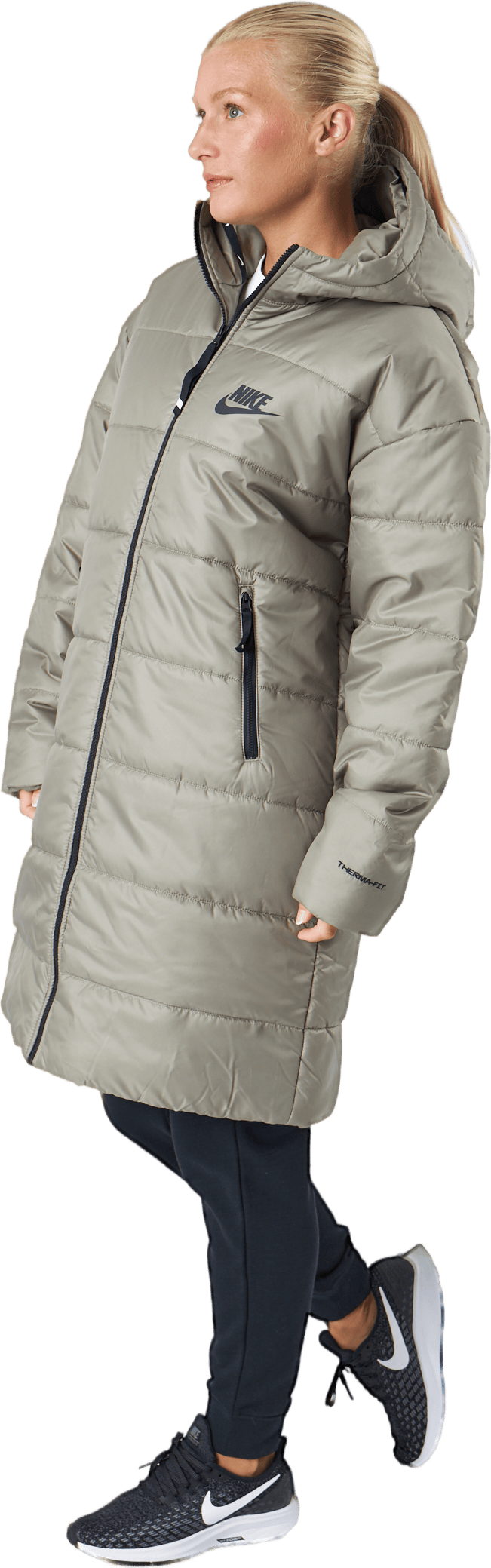 W Nsw Syn Tf Rpl Hd Parka Matte Olive/matte Olive/black, Female, Vêtements, vestes, Gris, XS