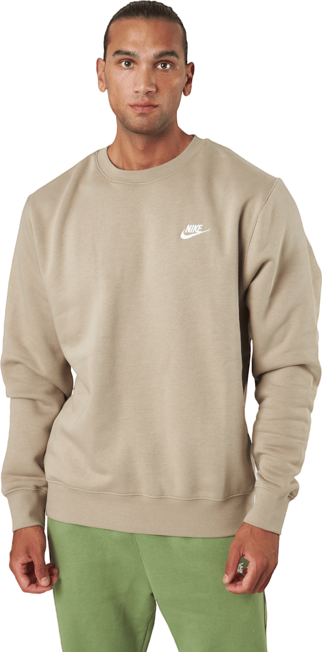 Nike Sportswear Club Fleece Cr Khaki/white, Male, Kleding, Overhemden, Beige, S