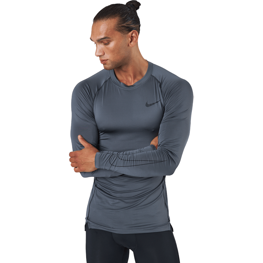 Nike Pro Dri-FIT Men's Tight Fit Long-Sleeve Top IRON GREY/BLACK/BLACK - Bild 2