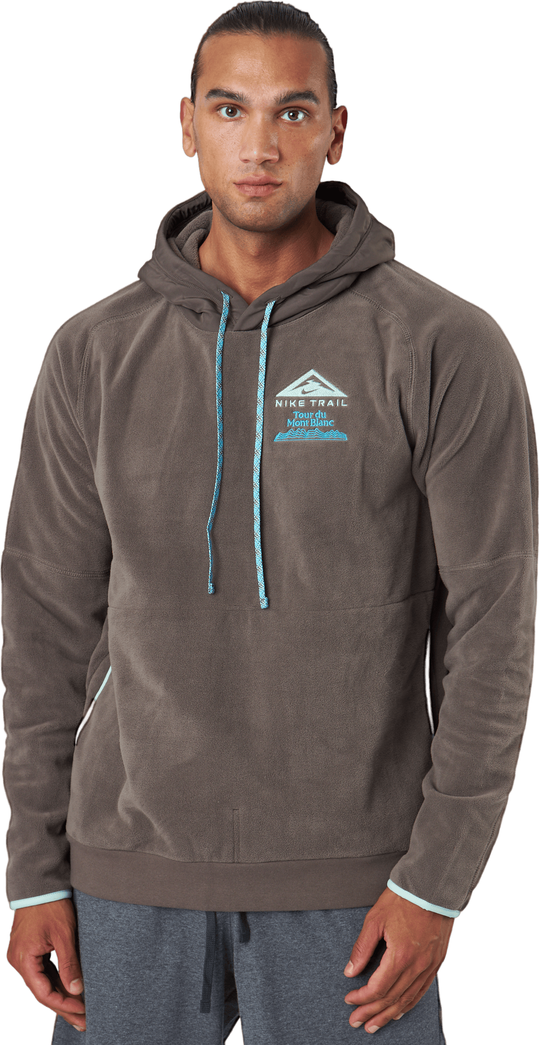 Nike Trail Mount Blanc Men's P Ironstone/enamel Green/enamel, Male, Apparels, Shirts, Running, Brown, L