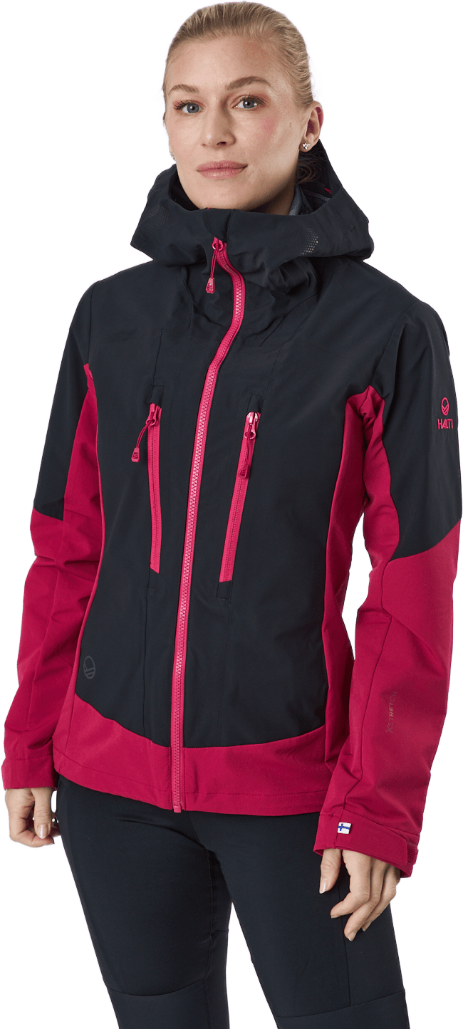 Pallas W Ii Warm Hybrid Jacket Cerise Pink – Black