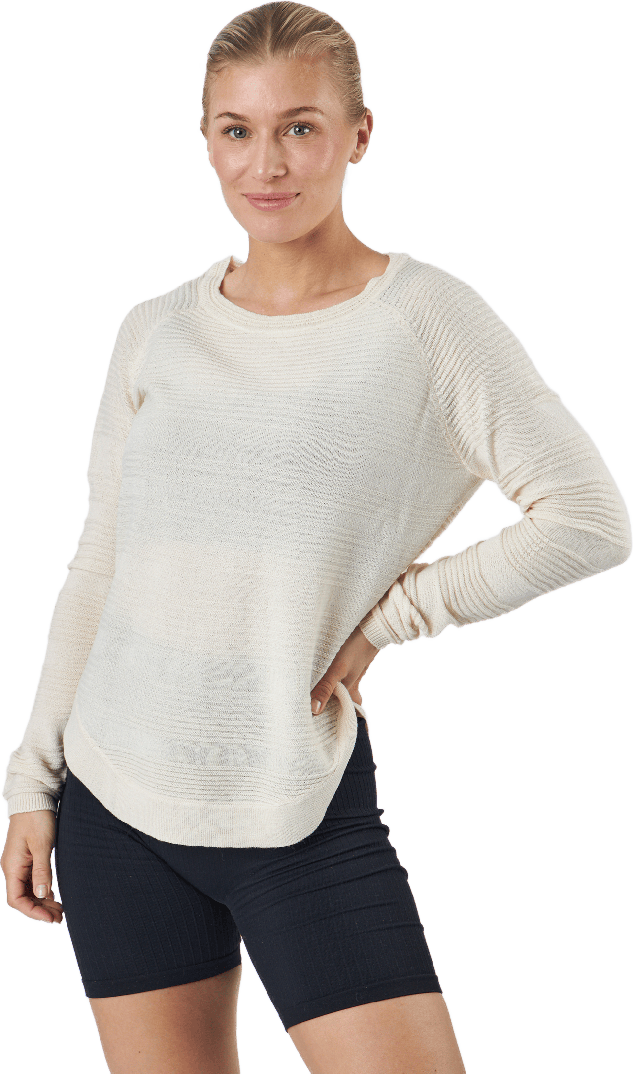 Onlcaviar L/s Pullover Knt Noo Pumice Stone, Female, Kläder, Skjortor, S