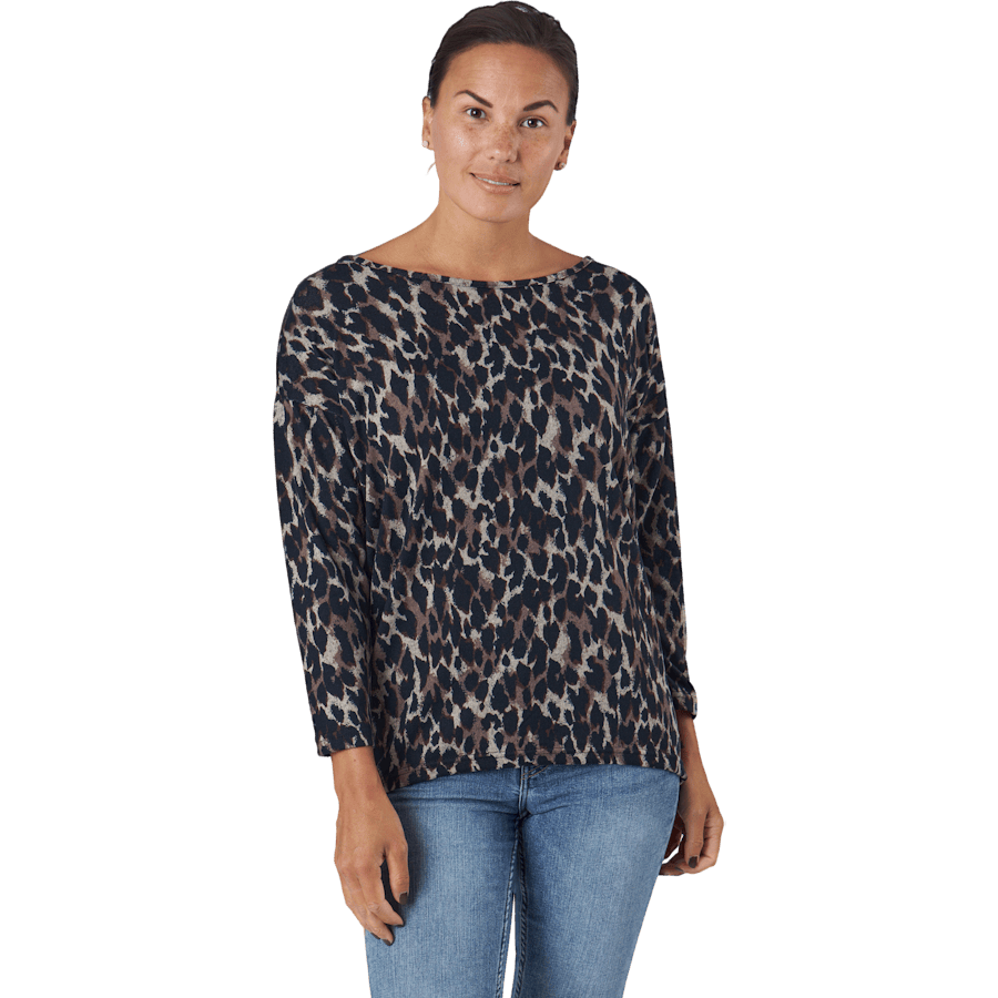 Onlelcos 4/5 Aop Top Jrs Noos Taupe Gray