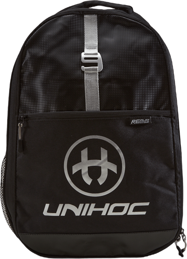 Backpack Re/play Line Black Black, Unisex, Utrustning, väskor & ryggsäckar, Innebandy, Svart, ONESIZE