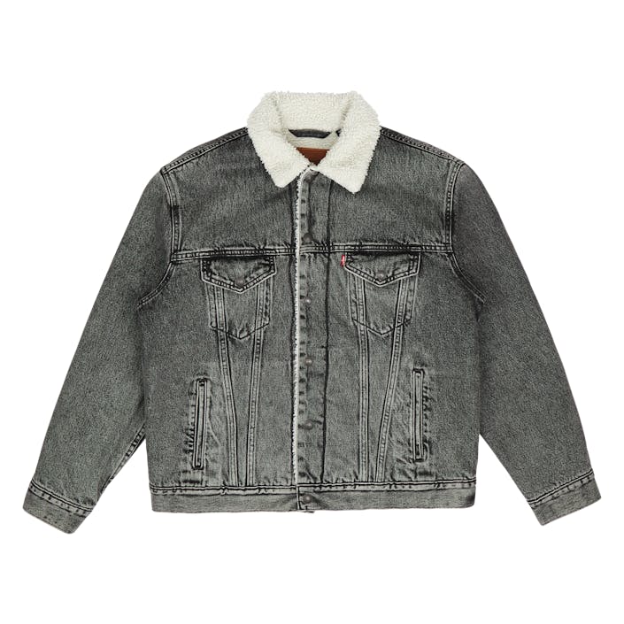 Vtg Fit Sherpa Trucker Z1305, Male, Apparels, jackets, S