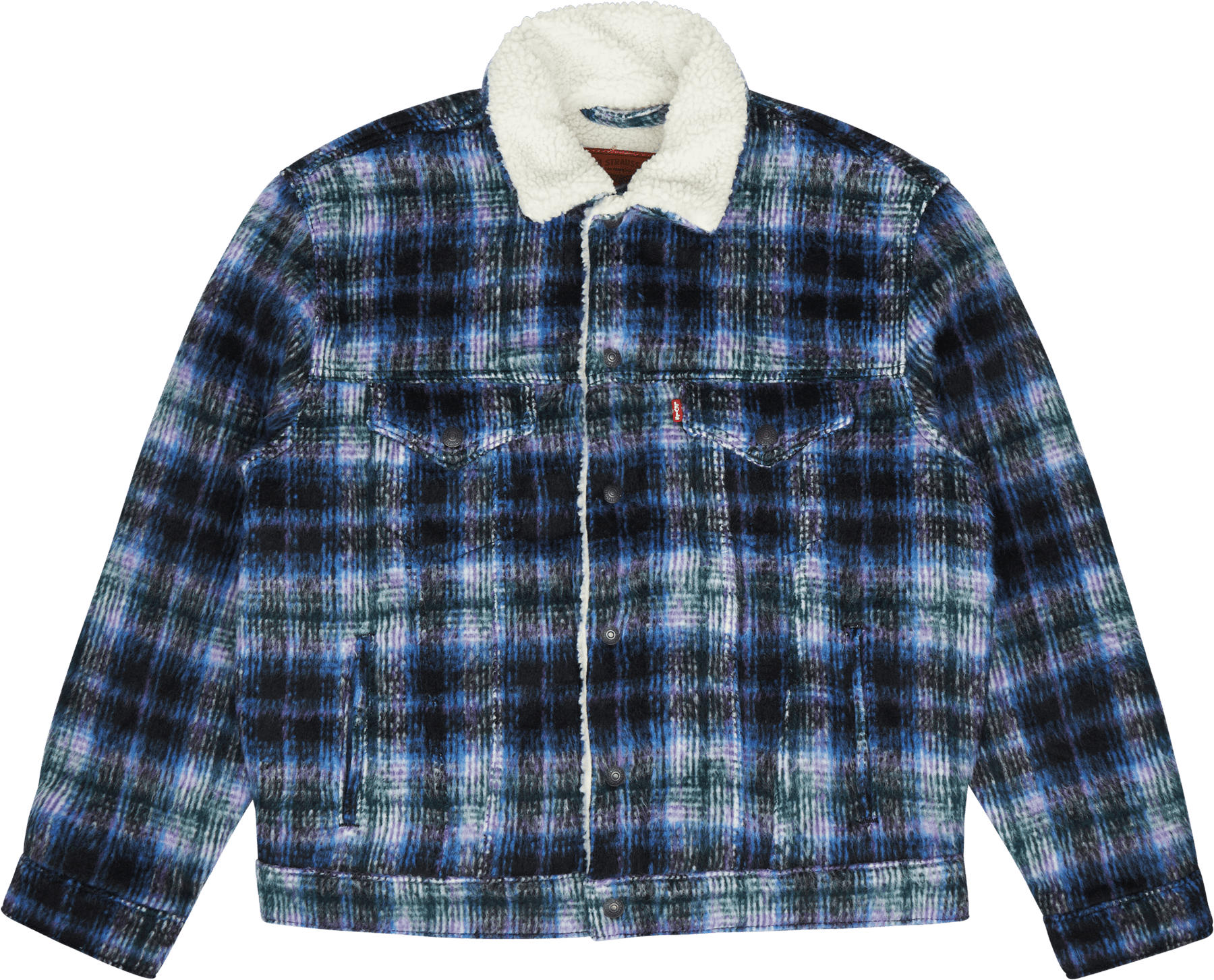 Vtg Fit Sherpa Trucker Jack