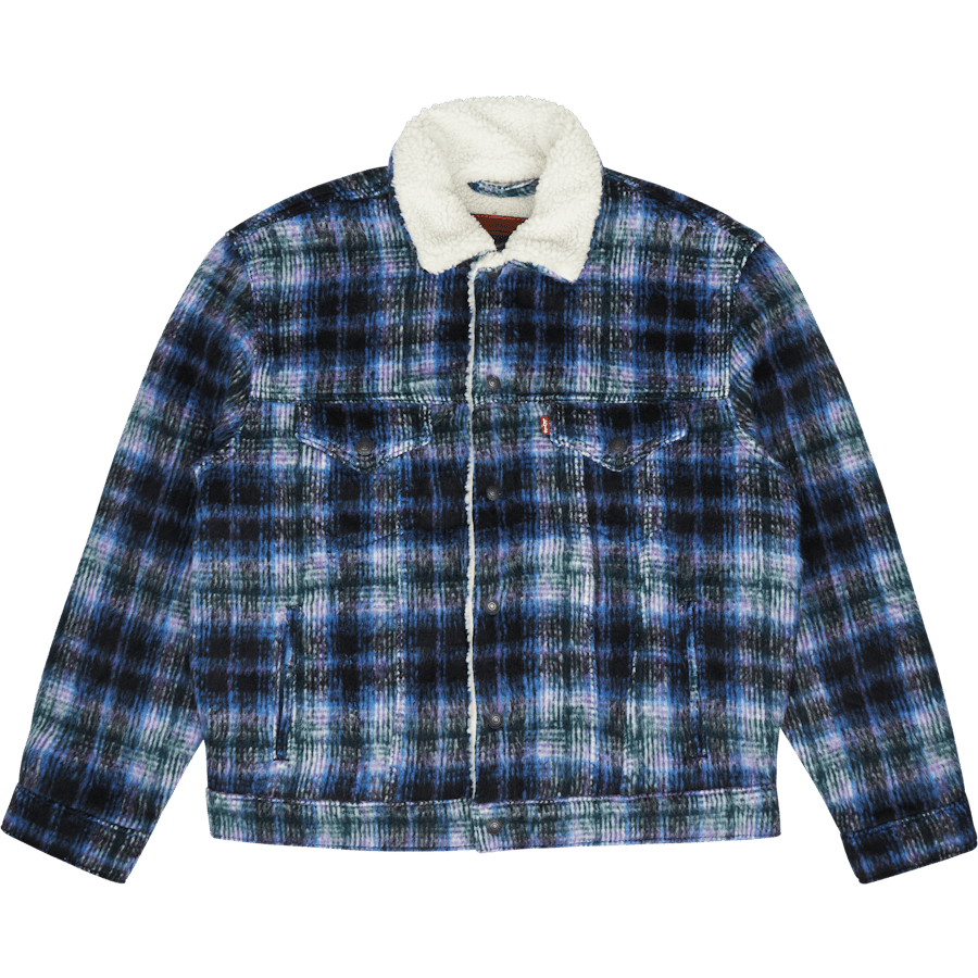 Vtg Fit Sherpa Trucker Jack