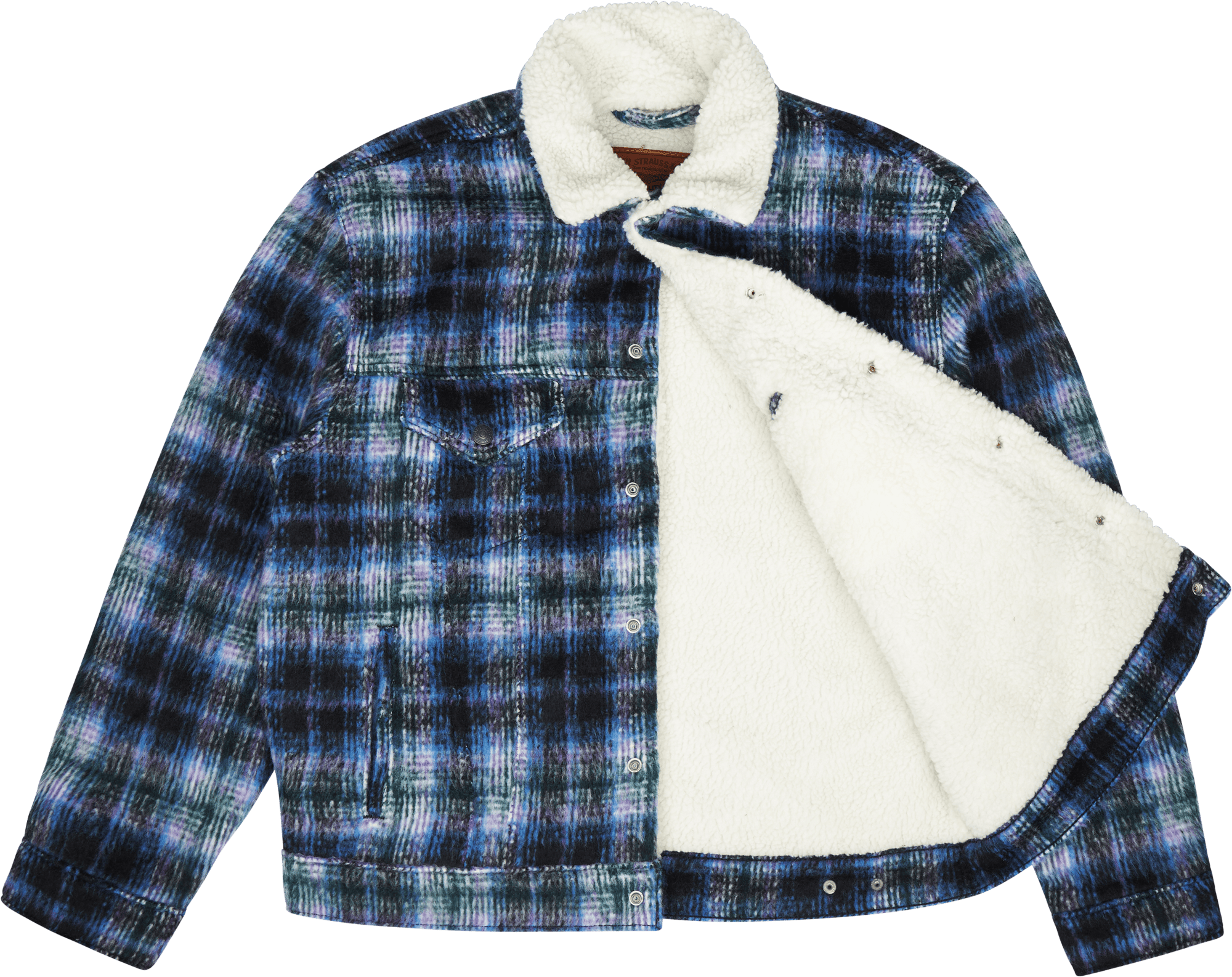 Vtg Fit Sherpa Trucker Jack - Bild 5