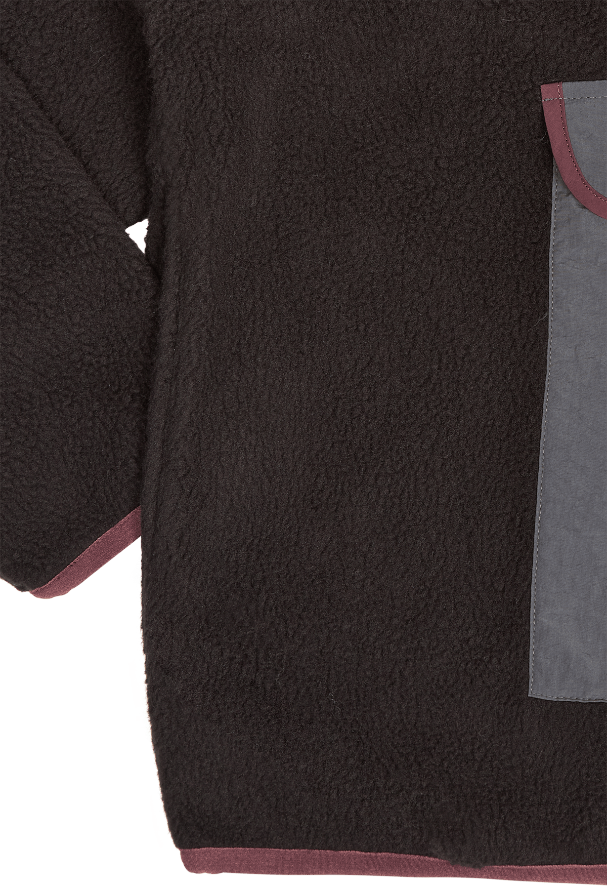 Polar Fleece Mock Neck Black - Bild 4