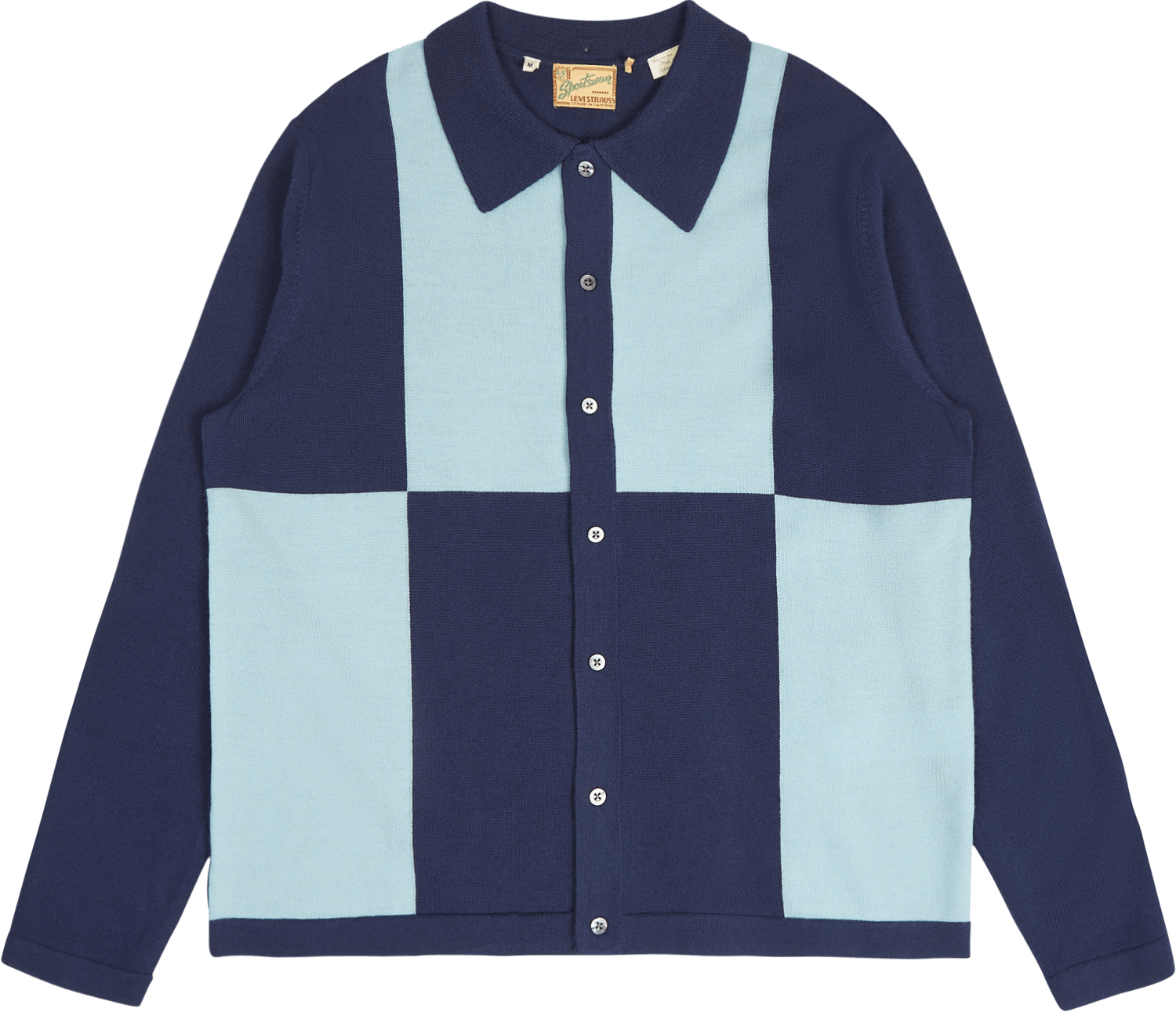 Lvc Knit Shirt Blue, Male, Odzież, Koszule, Niebieski, XL