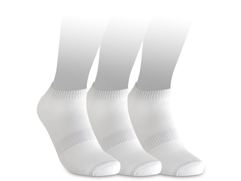 No-show 2.0 Sock 3-pack White