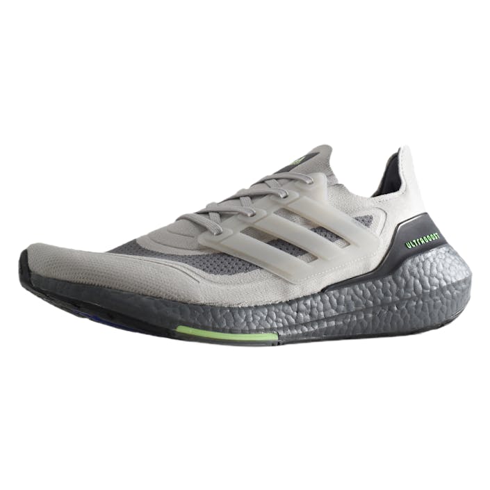 Ultraboost 21 Shoes Metal Grey / Metal Grey / Signal Green, Male, Topánky, Tenisky, športové topánky, Šedá, EU 48