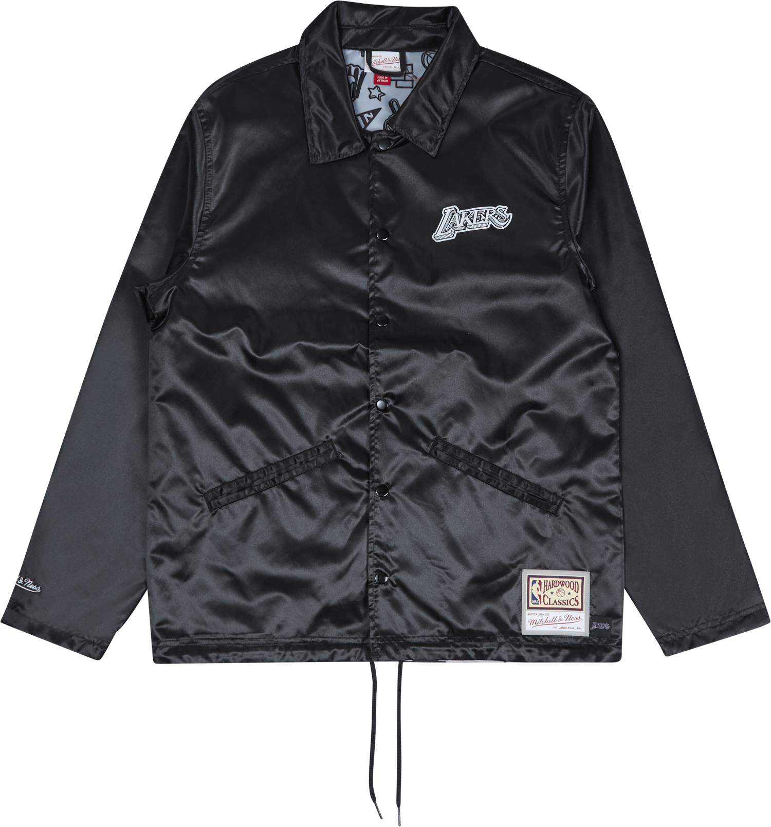 Lakers Doodle Coaches Jacket, Male, Abbigliamento, giacche, Nero, L