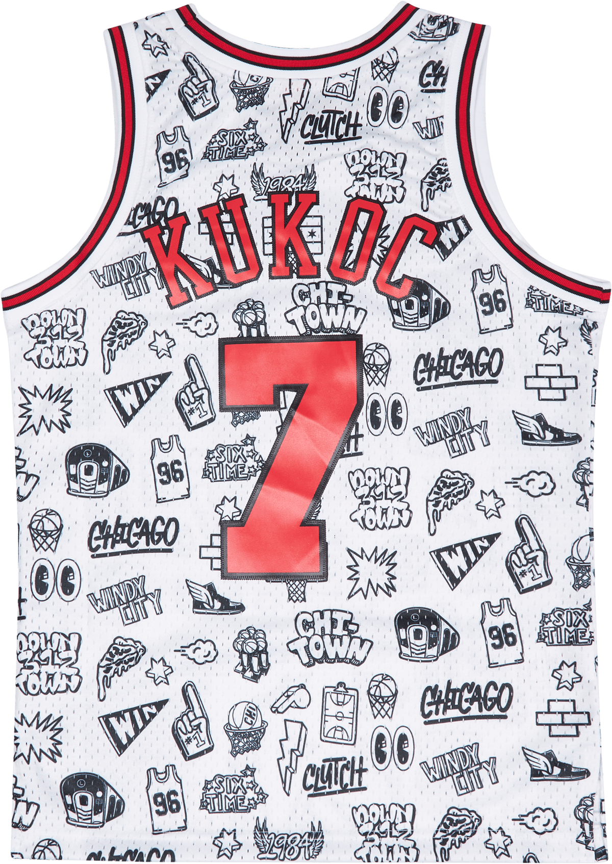 Bulls Doodle Swingman Jersey - Toni Kukoc - Bild 2