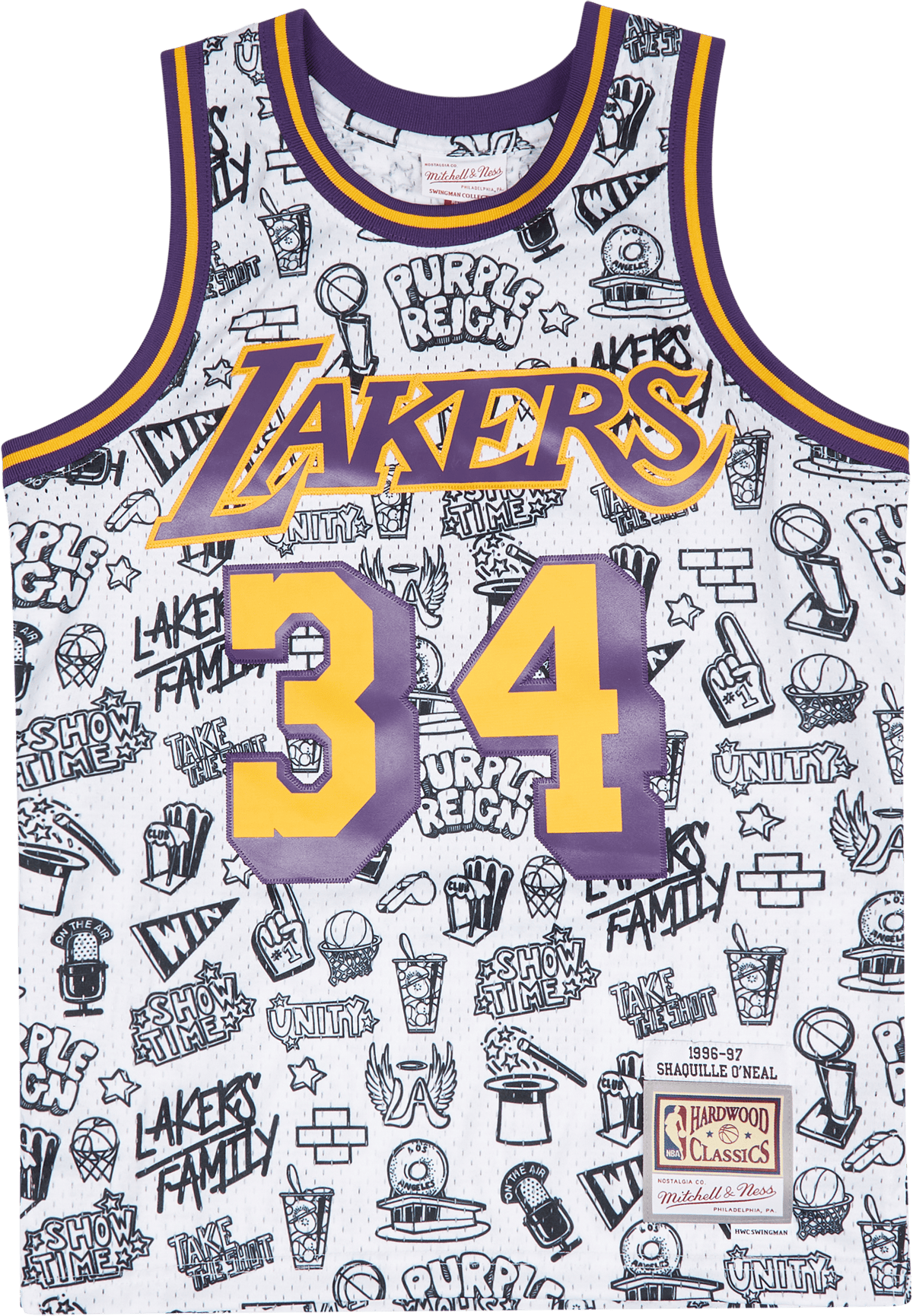Lakers Doodle Swingman Jersey – O’Neal