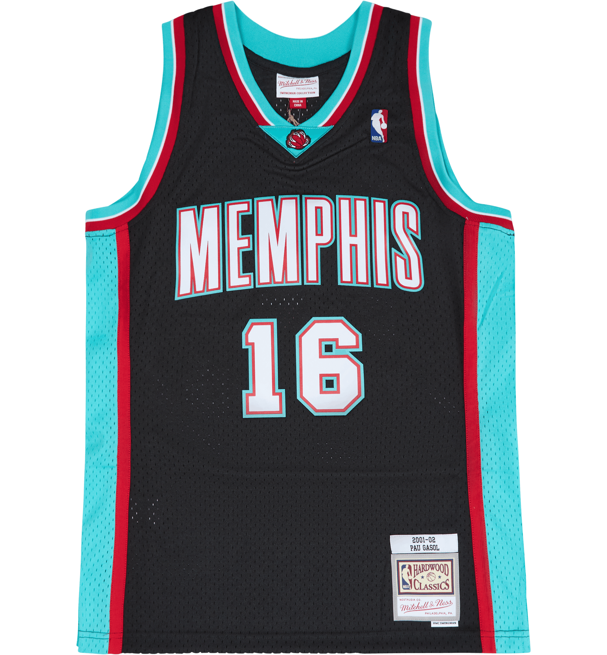 Grizzlies Swingman Jersey - Pau Gasol, Male, Aparelhos, Jersey, Preto, L