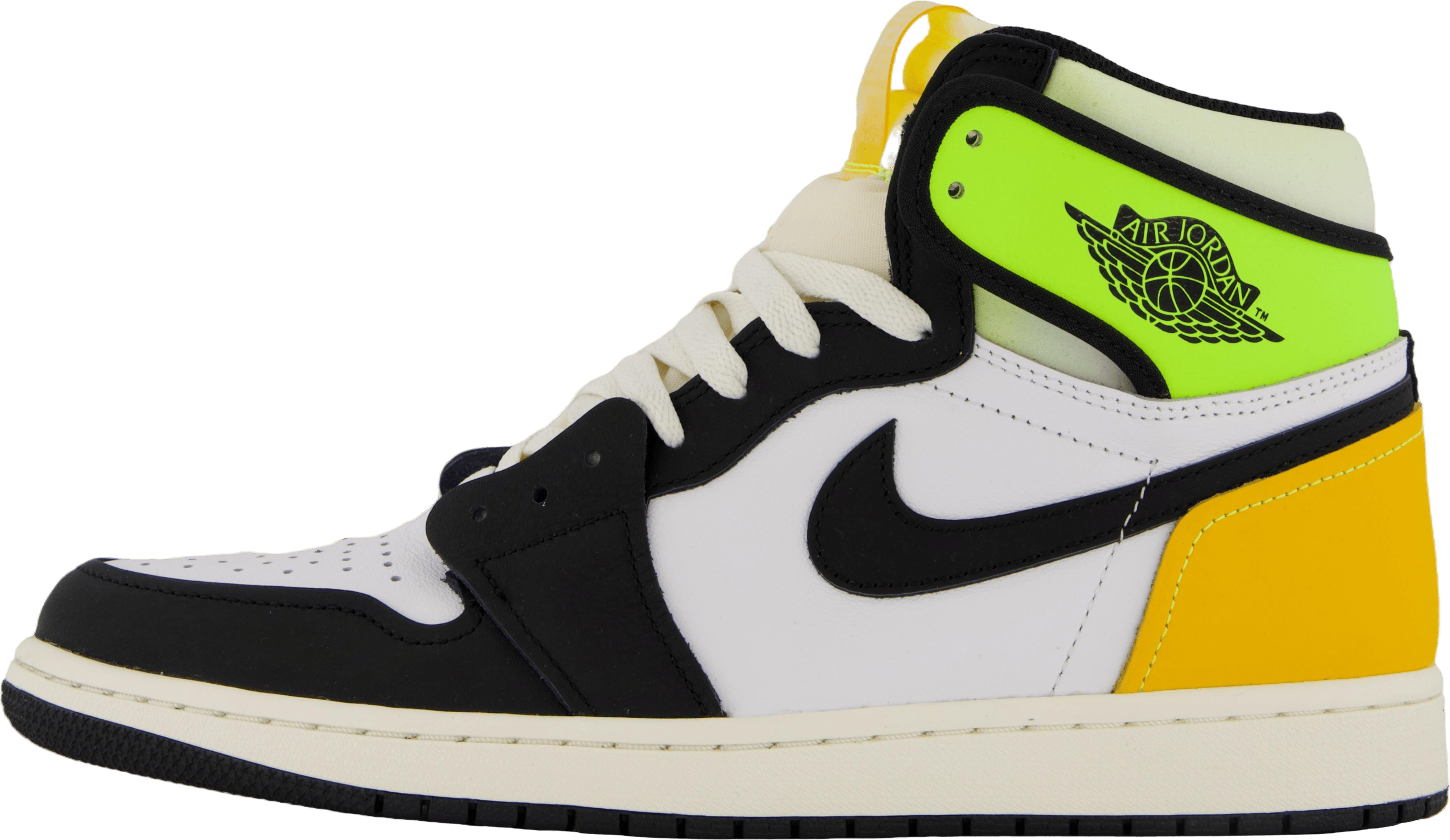 Air Jordan 1 Retro High Og White/black-volt-university Go