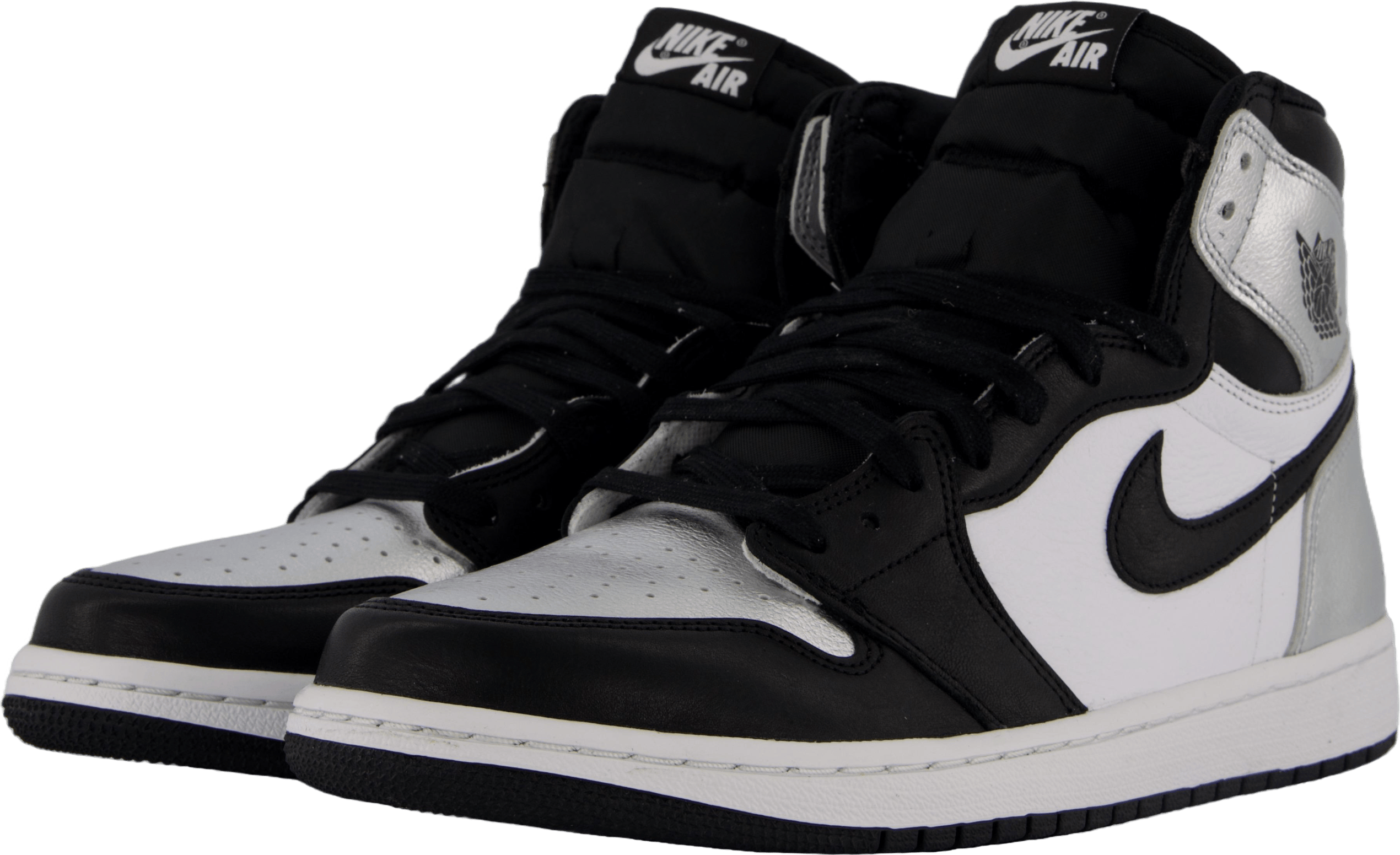 Wmns Air Jordan 1 High Og Black/black-metallic Silver-wh - Bild 2