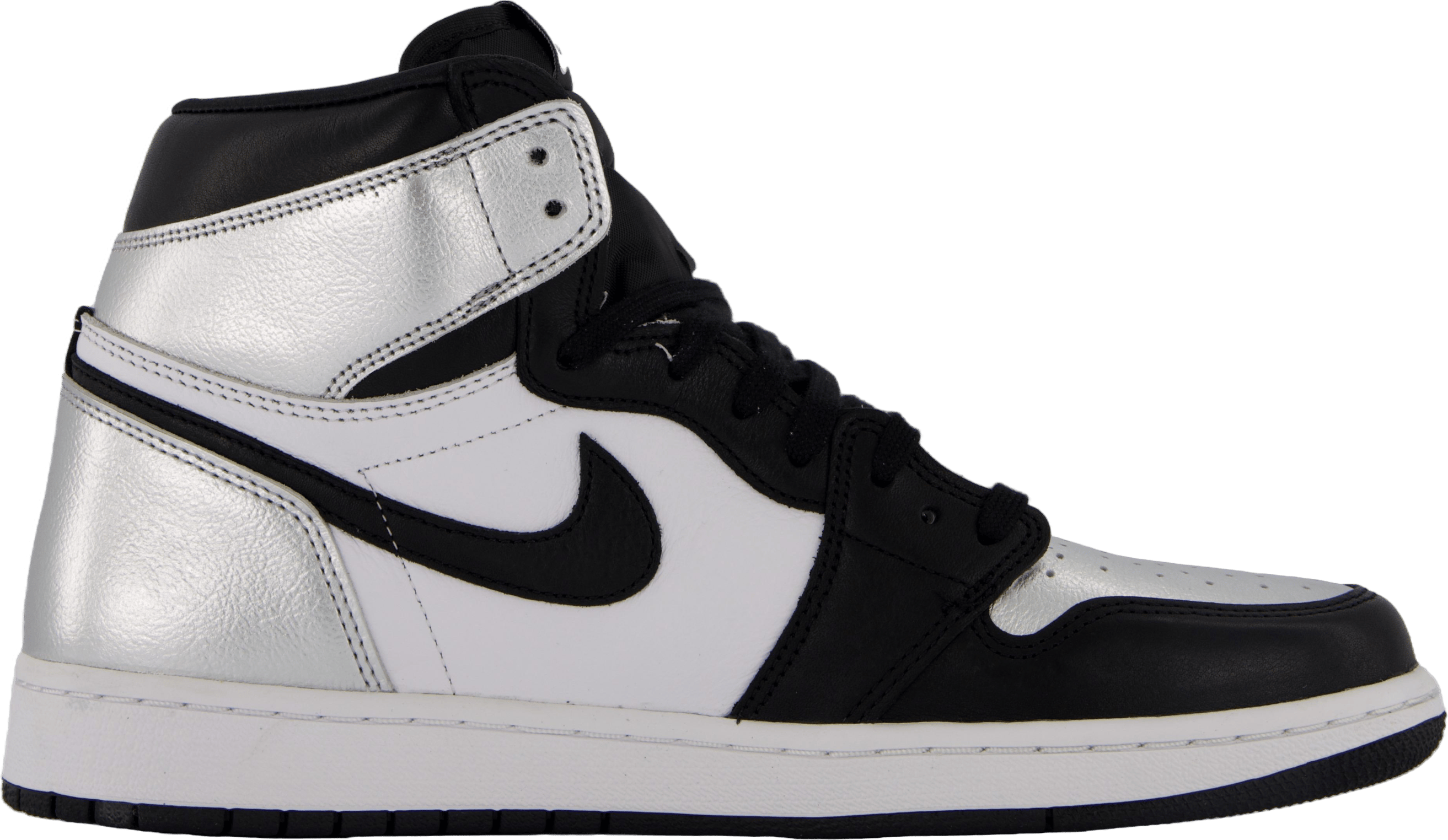 Wmns Air Jordan 1 High Og Black/black-metallic Silver-wh - Bild 3
