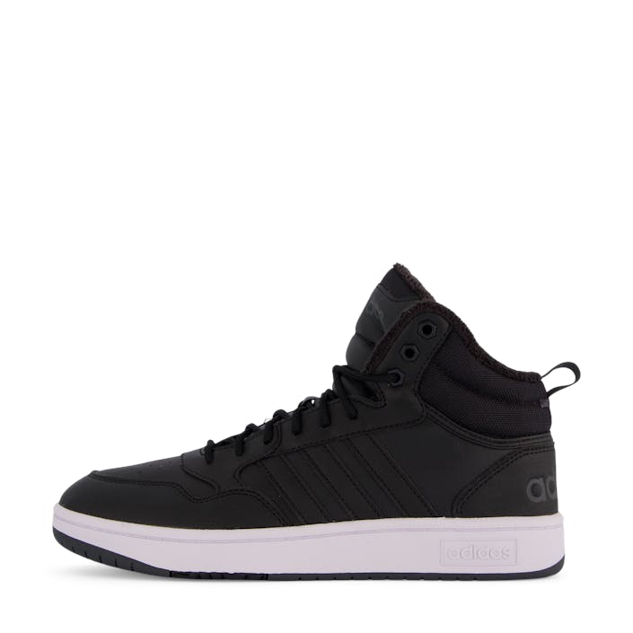 Hoops 3.0 Mid Wtr Cblack/cblack/ftwwht, Male, Sko, Sneakers, høye sneakers, Svart, EU 48