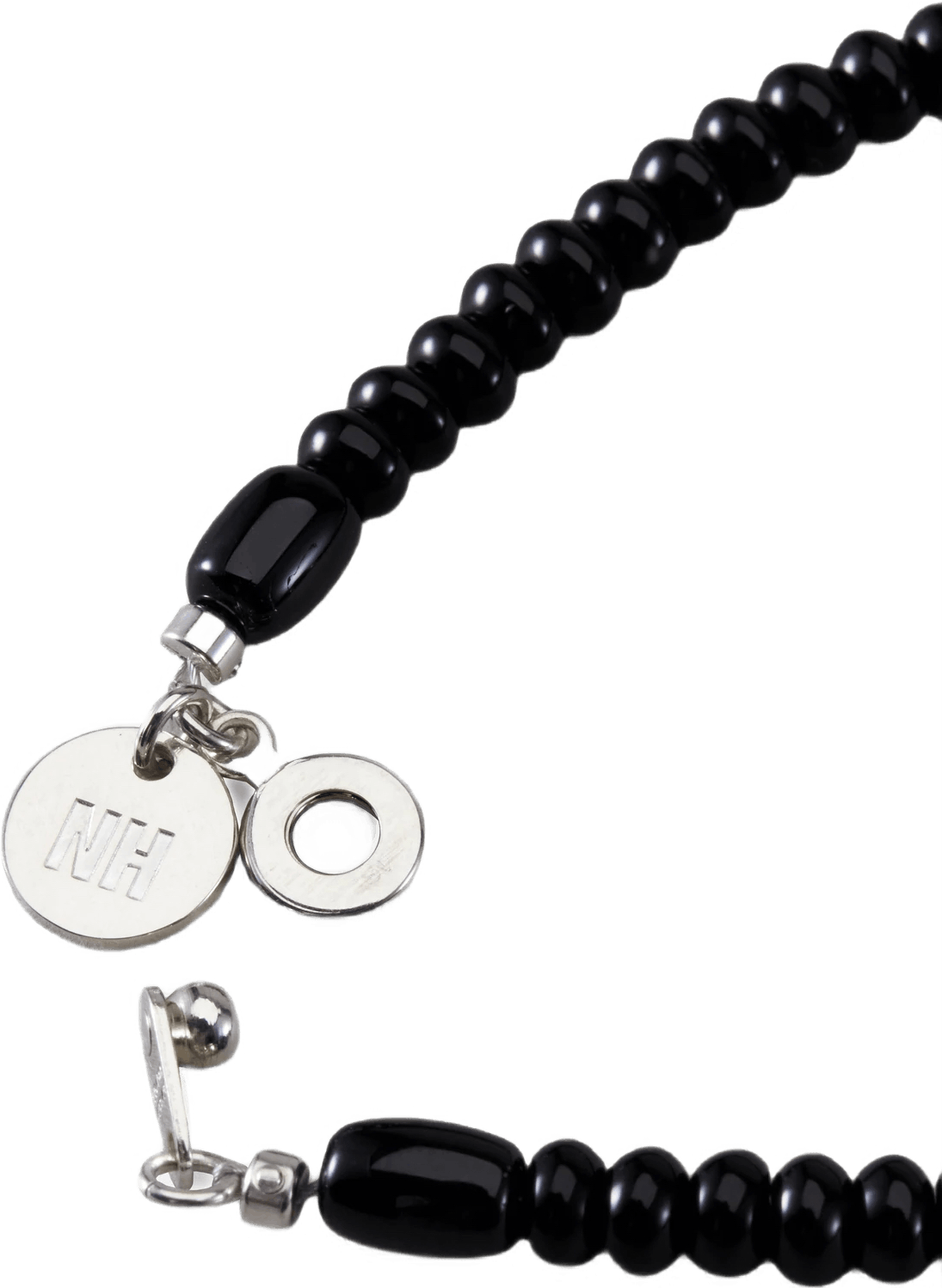 Stone Beads / S-bracelet Black