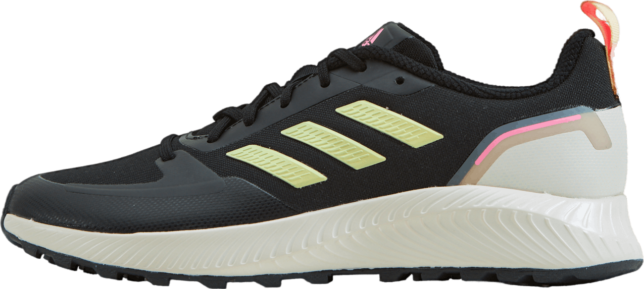 Run Falcon 2.0 TR Shoes Core Black / Almost Yellow / Beam Pink, Female, Topánky, Tenisky, Čierna, EU 40 2/3