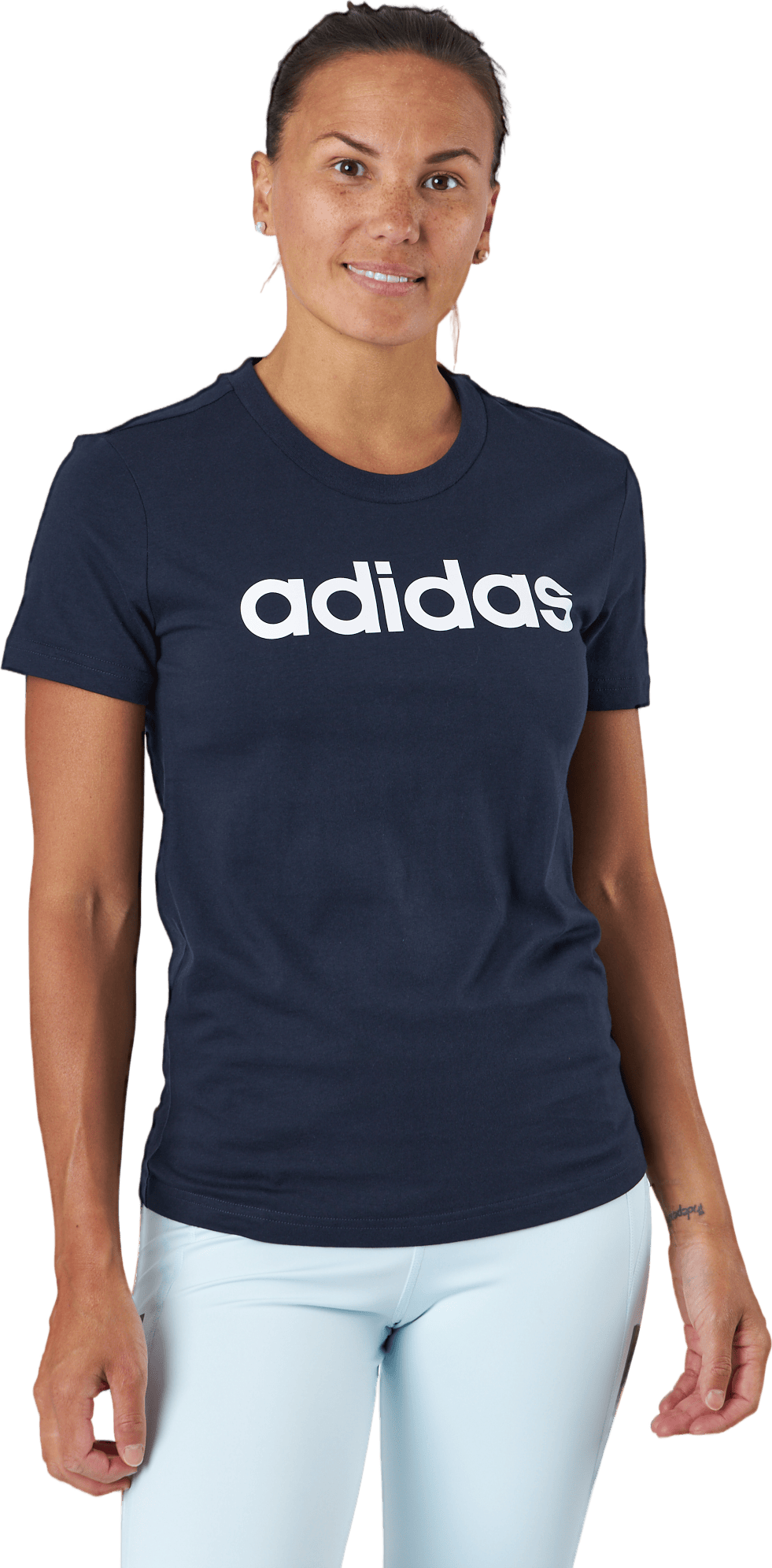 Essentials Slim Logo T-Shirt Legend Ink / White