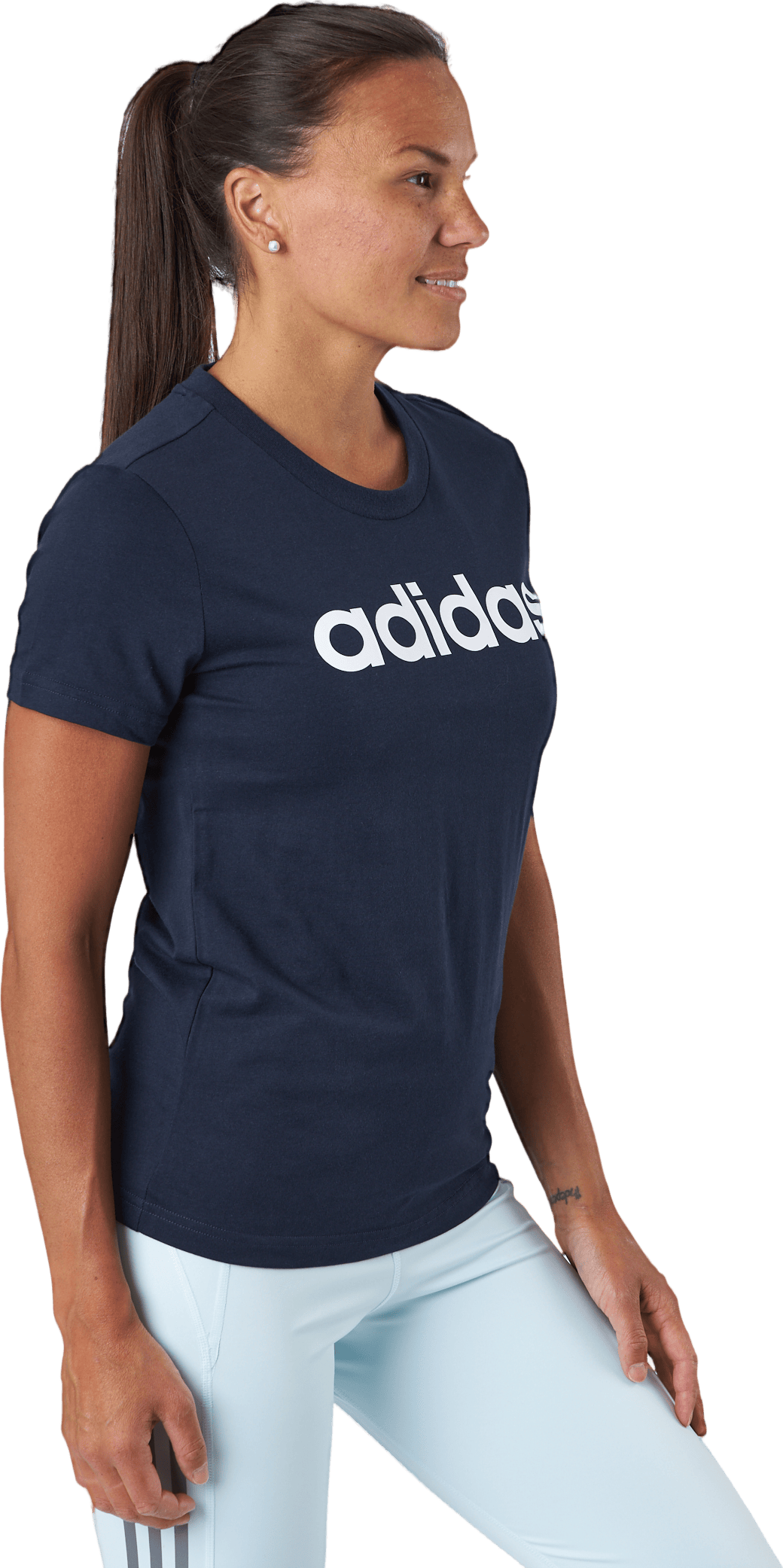 Essentials Slim Logo T-Shirt Legend Ink / White - Bild 2