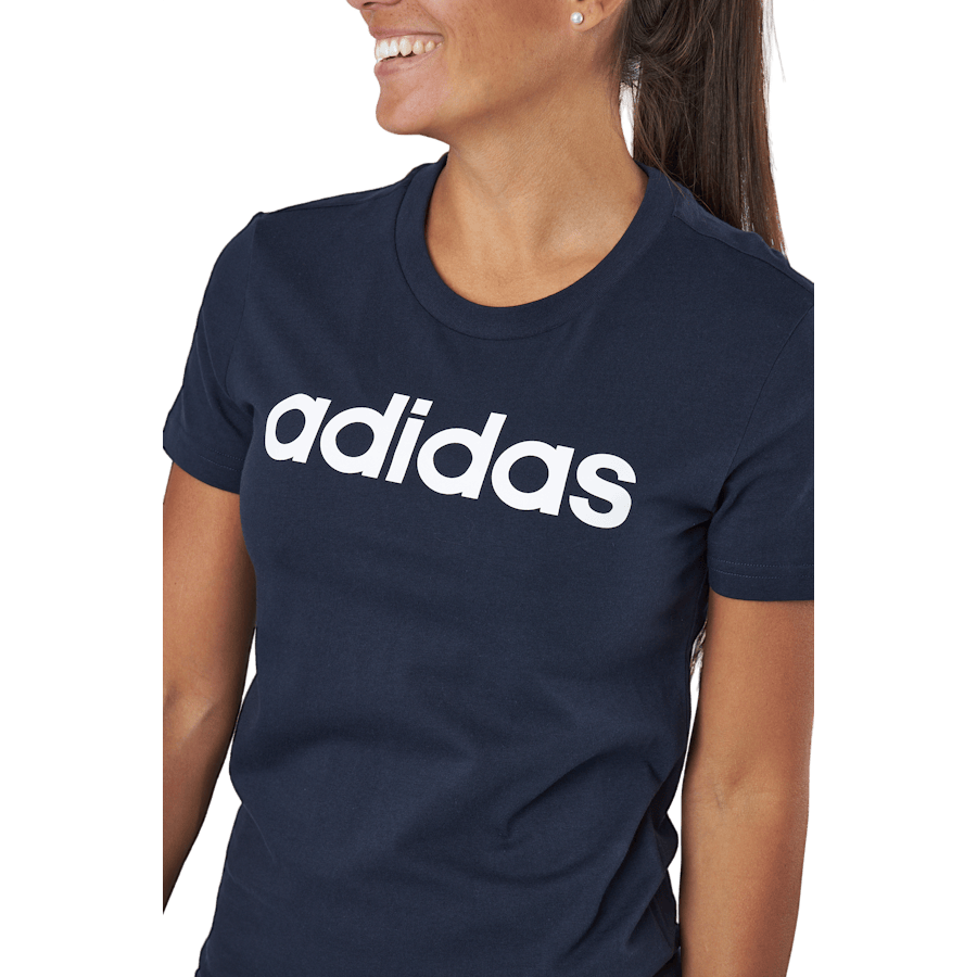 Essentials Slim Logo T-Shirt Legend Ink / White - Bild 4