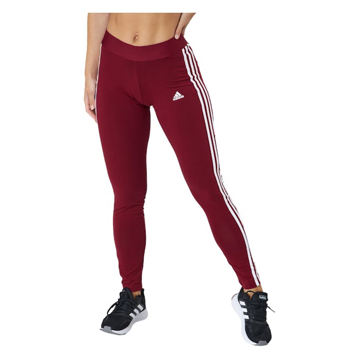 W 3s Leg Cburgu/white, Female, Apparels, Leggings, Red, M