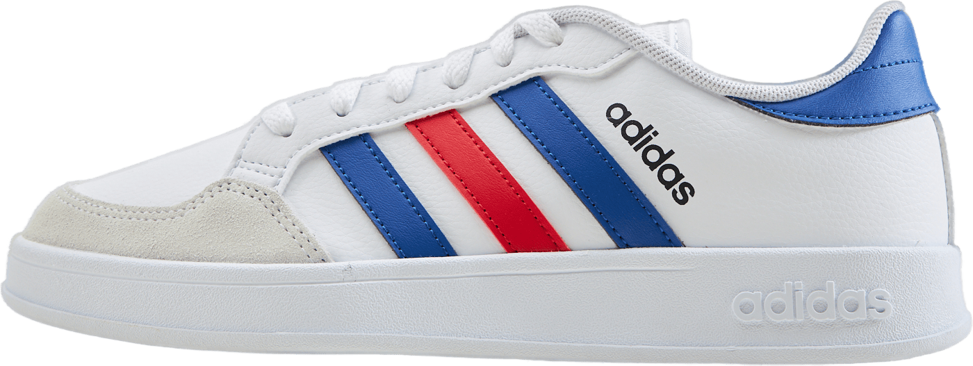 Breaknet Court Lifestyle Shoes Cloud White / Royal Blue / Vivid Red, Male, Shoes, Trainers, Tennis, White, UK 8,5