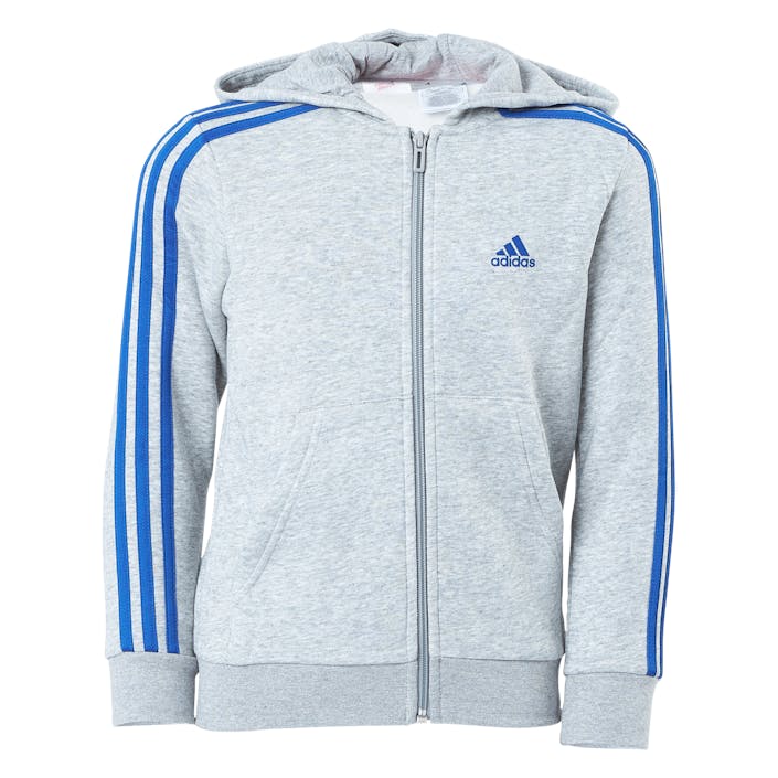 Essentials 3-Stripes Hoodie Medium Grey Heather, Unisex, Kläder, Skjortor, Grå, 116