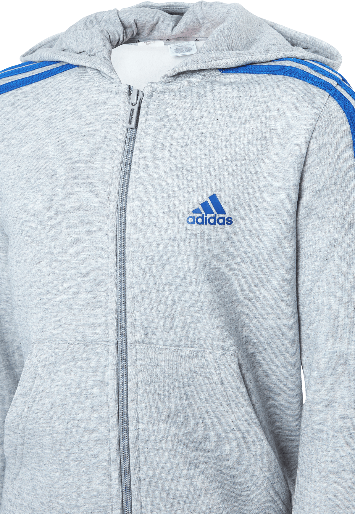 Essentials 3-Stripes Hoodie Medium Grey Heather - Bild 4