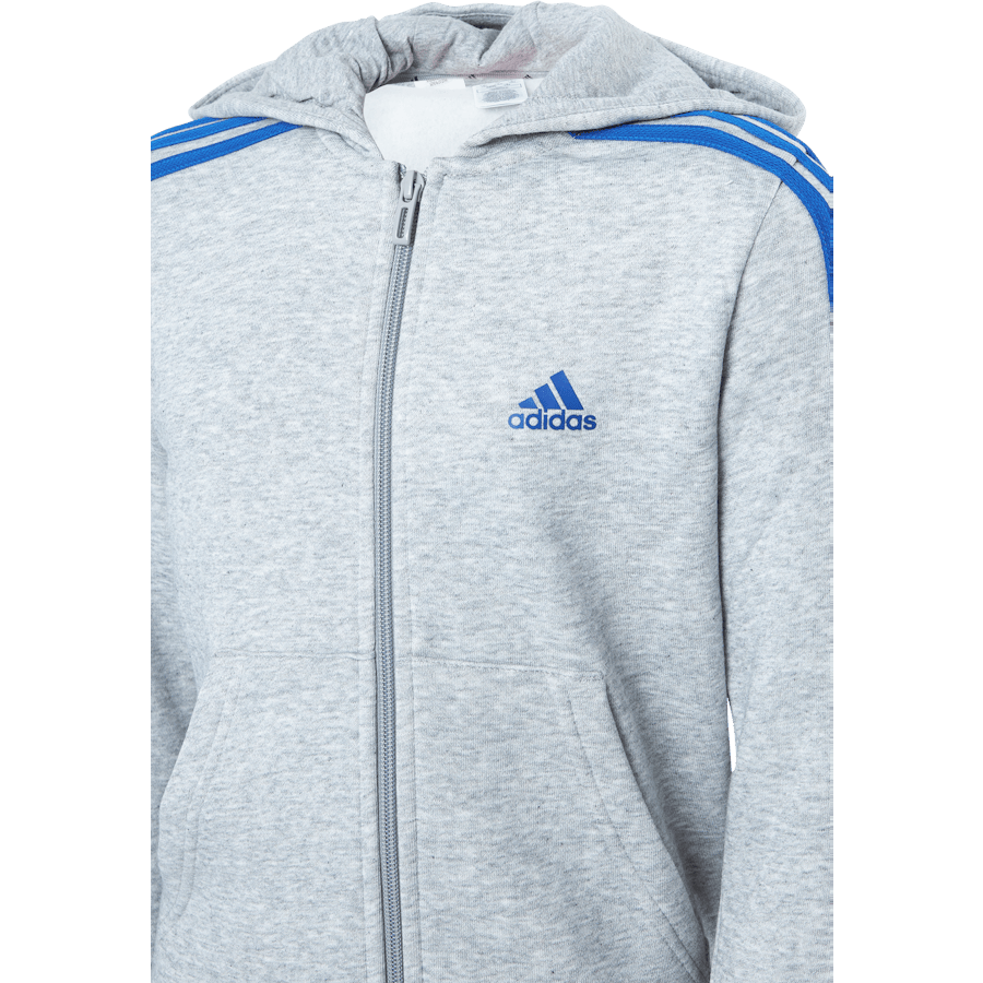 Essentials 3-Stripes Hoodie Medium Grey Heather - Bild 4
