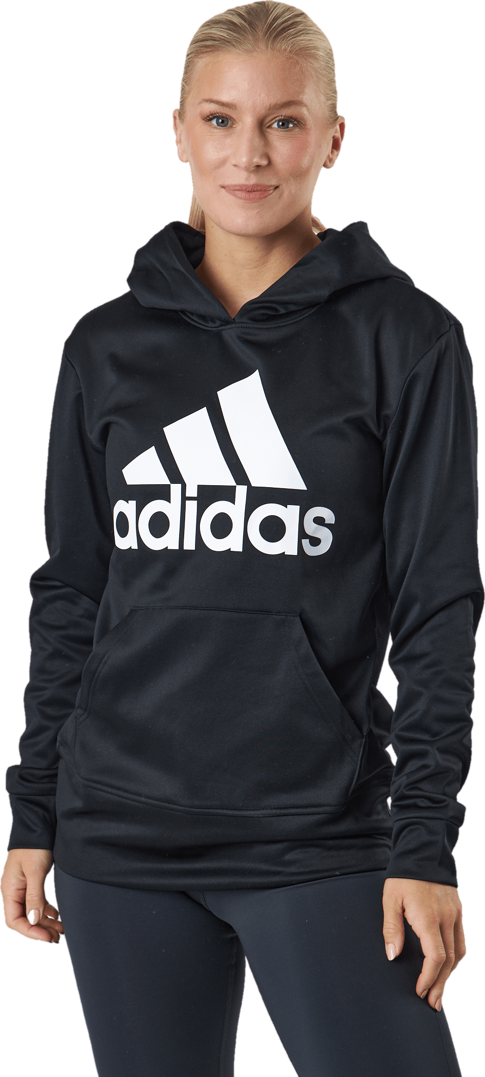 W Gg Bos Hd Swt Black/white, Female, Apparels, Shirts, Workout, Black, L