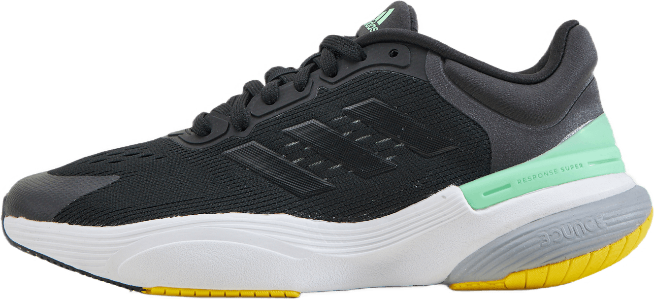 Response Super 3.0 Cblack/cblack/lingrn, Male, Skor, Löparskor, Löpning, EU 44 2/3