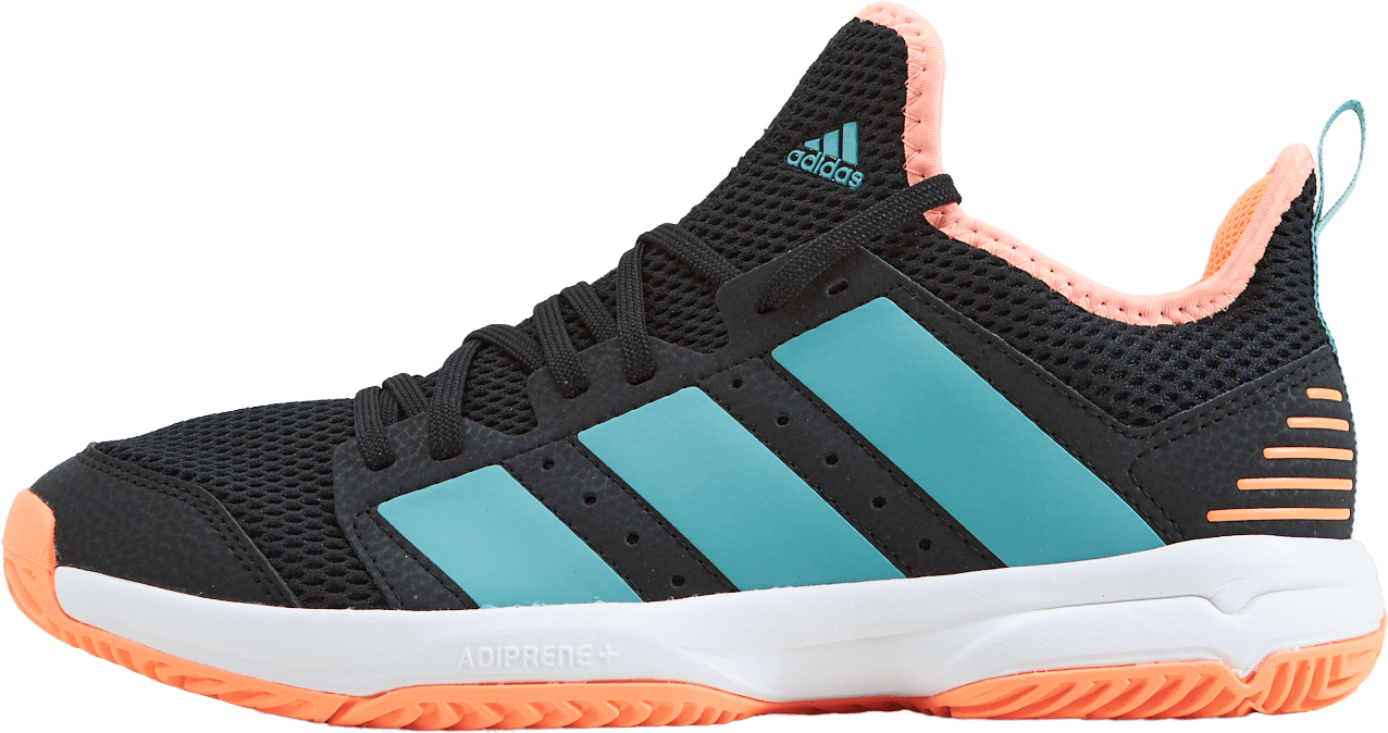 Stabil Indoor Shoes Core Black / Core Black / Beam Orange, Unisex, Shoes, Training shoes, Floorball, Multi color, EU 35