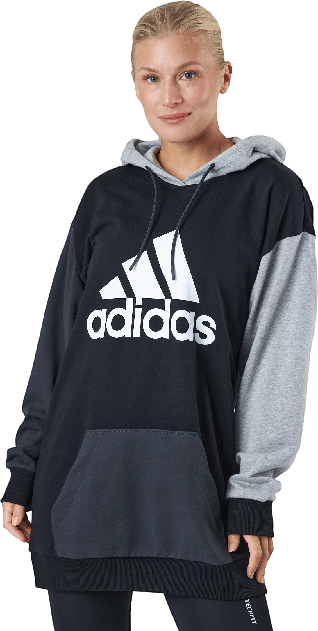 W Cb Ft Hd Swt Black/mgreyh/carbon/w, Female, Apparels, Shirts, Black, XS