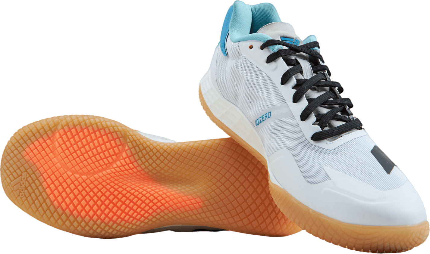 Adizero Fastcourt 1.5 Handball Shoes Cloud White / Core Black / Beam Orange - Bild 7