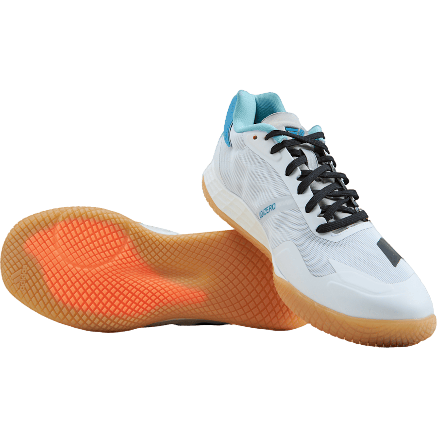 Adizero Fastcourt 1.5 Handball Shoes Cloud White / Core Black / Beam Orange - Bild 7