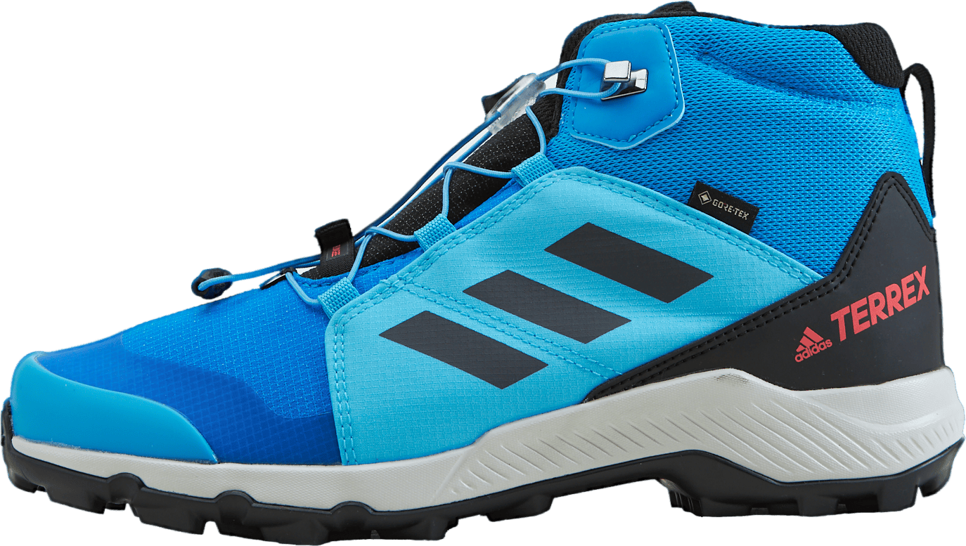 Terrex Mid GORE-TEX Hiking Shoes Blue Rush / Grey Six / Turbo, Unisex, Schuhe, Wanderschuhe, Blau, EU 38 2/3